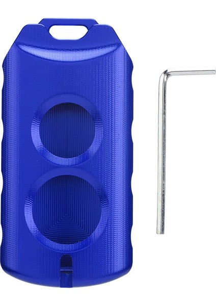 Motosiklet Anahtar Kutu Alüminyum Alaşım Anahtarlık Koruyucu Kapak Için Xmax 125 250 300 400 Nmax Nvx 125 Aerox 155 Mavi (Yurt Dışından)