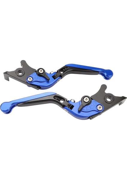 1 Çift Katlanır Debriyaj Kolu Alüminyum Alaşımlı Ayarlanabilir Motosiklet Debriyaj Fren Kolu Kolu Nmax 125 NMAX155 Mavi (Yurt Dışından)