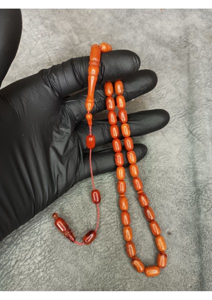 Sitemli Üst Düzey Sıkma Kehribar Tesbih