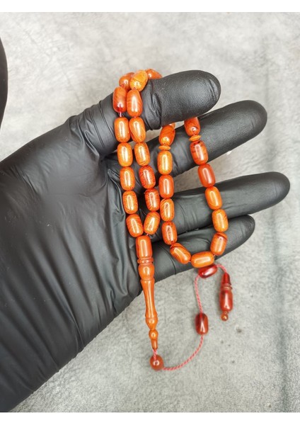 Sitemli Üst Düzey Sıkma Kehribar Tesbih fiyatları