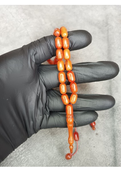 Sitemli Üst Düzey Sıkma Kehribar Tesbih modelleri