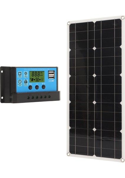 30W Güneş Panelı IP65 Su Geçirmez 12V 24V Adaptif Yüksek Güç Aşırı Şarj Koruması Rv Araba Tekne Römorku Yaprak Makası 30A Denetleyici (Yurt Dışından) modelleri