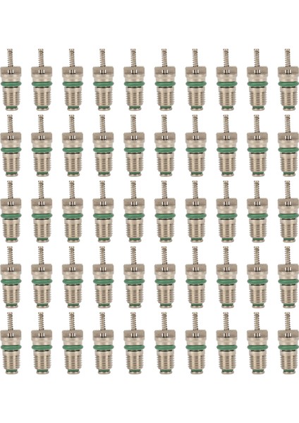 50 Adet R134A Araba Klima Makara Çelik Basınca Dalı Hvac Ac Vana Çekirdek Kiti Araç Için (Yurt Dışından)