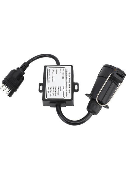 Römork Adaptör Fiş 4pin To 7pin Dönüştürücü ile 2 Ila 3 Telli Sistem Kablo Konnektörü Karavan Tekne Rv Için (Yurt Dışından)