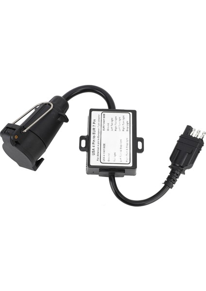 Römork Adaptör Fiş 4pin To 7pin Dönüştürücü ile 2 Ila 3 Telli Sistem Kablo Konnektörü Karavan Tekne Rv Için (Yurt Dışından) fiyatları