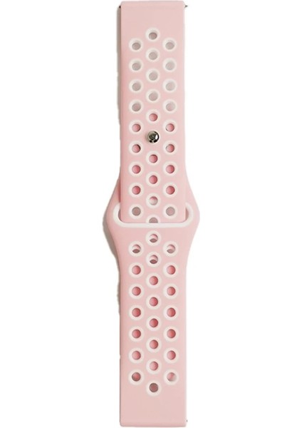 Watch 22MM Spor Delikli Kordon - Pembe-Beyaz - NEONX6820-2781 fiyatları