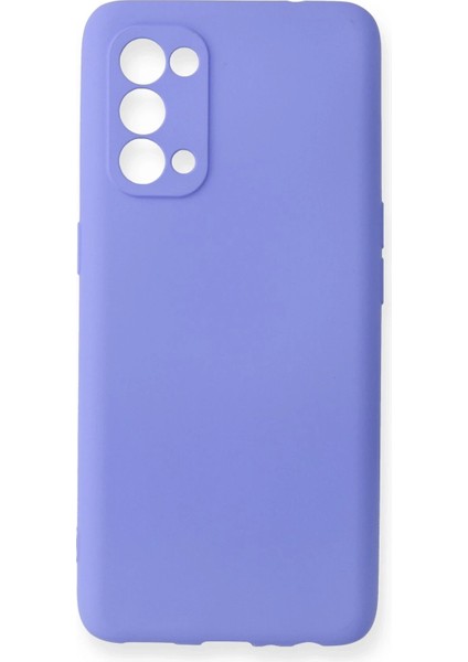 Oppo Reno 5 Pro Kılıf First Silikon - Lila - NEONX5697-2799