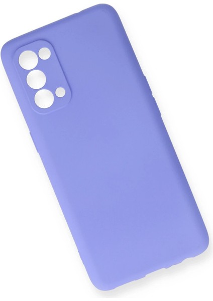 Oppo Reno 5 Pro Kılıf First Silikon - Lila - NEONX5697-2799