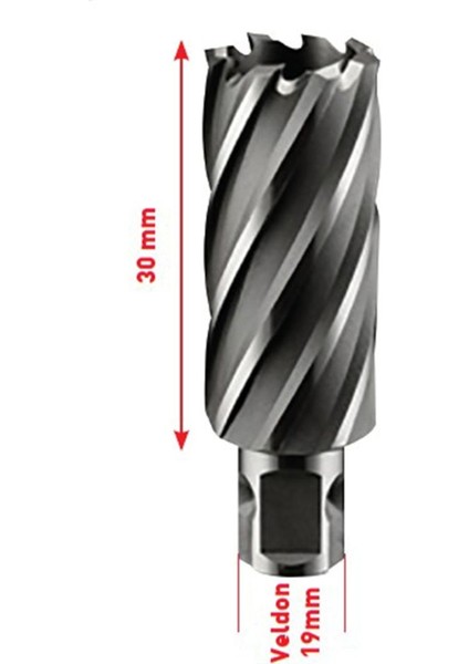 12X30MM Manyetik Matkap Ucu Hss, Dayanıklı ve Yüksek Performanslı Kullanım