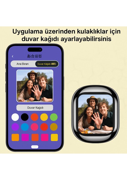 Akıllı Ekranlı Bluetooth 5.4 Tws Kulaklık Hayatın Ritmini Ekranda Keşfet fırsatları