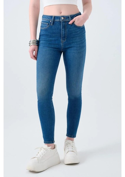 Loft Natalıe Mıneral Blue Wash Kadın Jean Pantolon LF2037057 fiyatları
