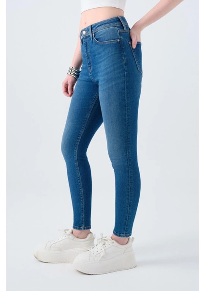 Loft Natalıe Mıneral Blue Wash Kadın Jean Pantolon LF2037057 modelleri