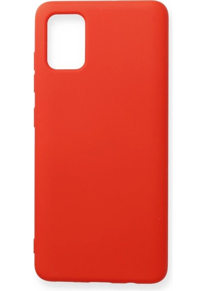 Samsung Galaxy A71 Kılıf Nano Içi Kadife Silikon - Kırmızı - NEONX5862-5663