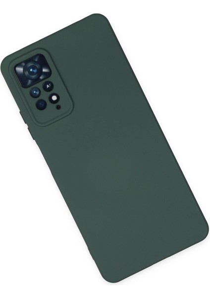 Xiaomi Redmi Note 11 Pro Kılıf Nano Içi Kadife Silikon - Koyu Yeşil - NEONX6024-3374