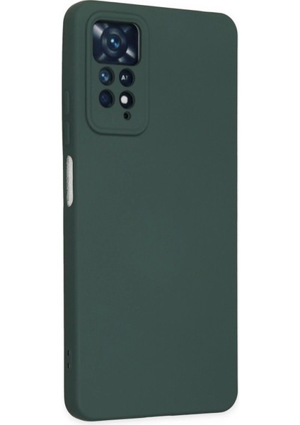 Xiaomi Redmi Note 11 Pro Kılıf Nano Içi Kadife Silikon - Koyu Yeşil - NEONX6024-3374