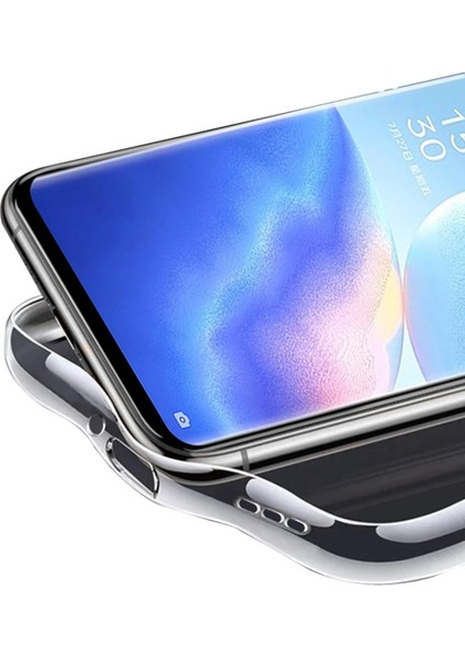 Oppo Reno 5 Pro Kılıf Lüx Şeffaf Silikon - NEONX6069-4284