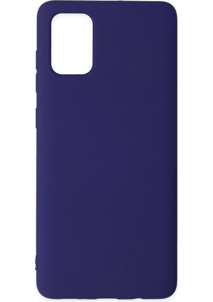 Samsung Galaxy A71 Kılıf Nano Içi Kadife Silikon - Mor - NEONX3519-7786