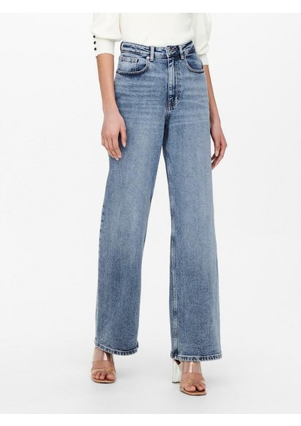 Juıchy Wide Leg Fit Kadın Jean Pantolon 15234743 indirimleri