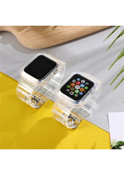 Ally Apple Watch 6-Se-5-4 44MM / 3-2-1 42MM Kayış Kordon Kılıf SILIKON-(1903) - NEONX8255-4620 fiyatları