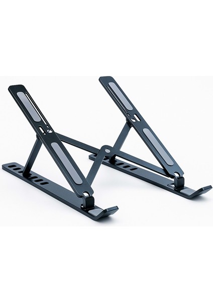4BH31G Siyah Laptop Standı – Metal, Katlanabilir & Ergonomik Tasarım