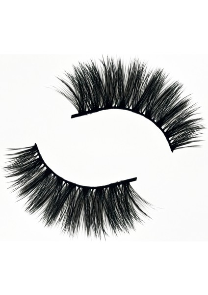 Doğal Görünümlü İpek Bütün 5li Takma Kirpik Seti- 5 Çift Gerçek Takma Kirpik- Model: C9 indirimleri