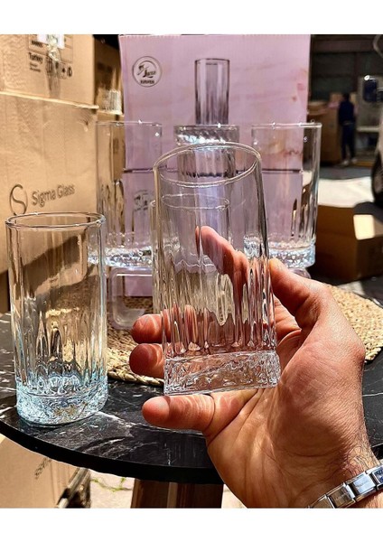 Turuncu Renkli Şık Rakı Bardağı, Balık Temasıyla Özel Tasarım fiyatları