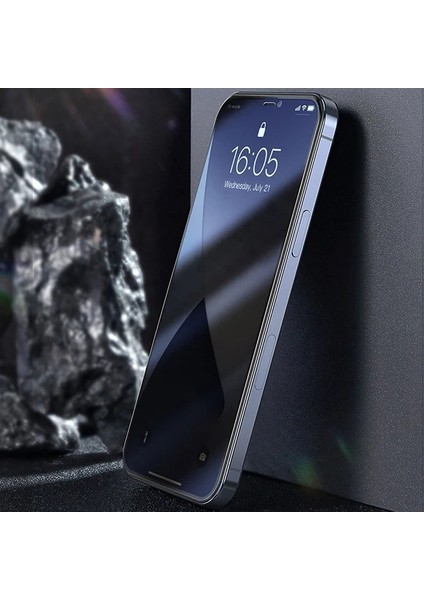 Baseus Iphone 12/12 Pro 6.1 023MM Anti Spy Çerçeveli Tempered Cam Ekran Koruyucu - NEONX9826-90 fırsatları