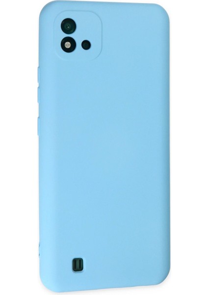 Realme C11 2021 Kılıf Nano Içi Kadife Silikon - Mavi - NEONX4117-5740
