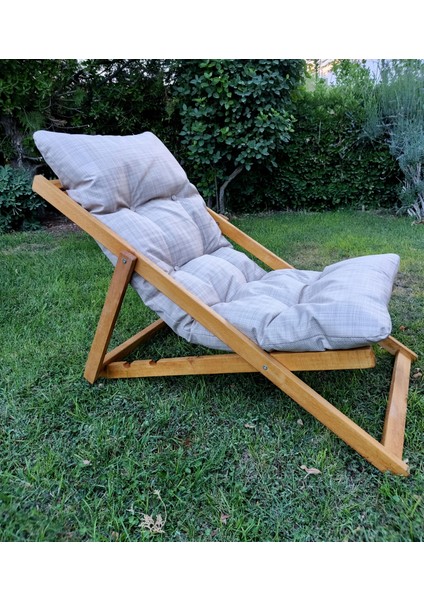 Minderli Ahşap Kademeli Şezlong Bahçe&Balkon&Teras&Plaj Katlanır Şezlong modelleri