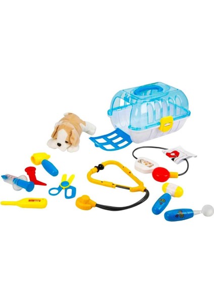 Nessiworld Sunman Çantalı Peluş Köpek Veteriner Seti