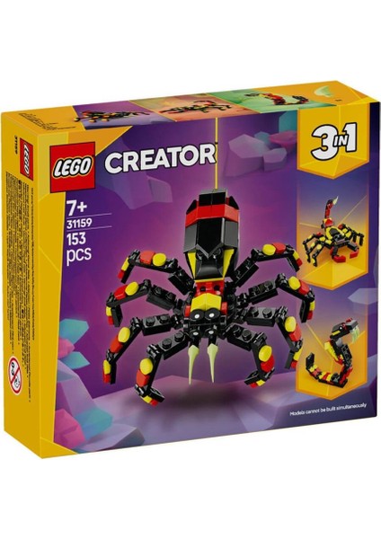 Nessiworld 31159 LEGO Creator 3in1 - Şaşırtıcı Örümcek 153 Parça +7 Yaş
