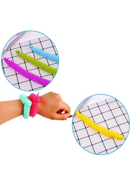 4 Adet Duyusal Dinazorlu Oyuncak Uzayan Bileklik Dınosaur Sensory Fidget Toy Anti fırsatları