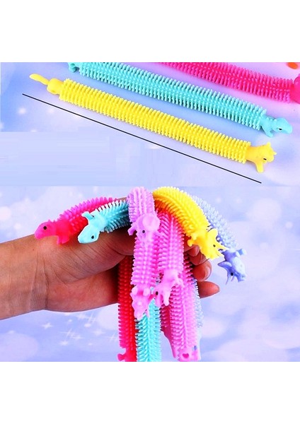 4 Adet Duyusal Dinazorlu Oyuncak Uzayan Bileklik Dınosaur Sensory Fidget Toy Anti indirimleri
