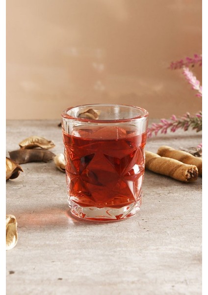 Turuncu 6'lı Shot Bardağı 60CC, Kahve Yanı Su Bardağı Seti