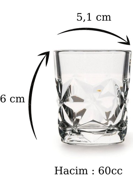 Turuncu 6'lı Shot Bardağı 60CC, Kahve Yanı Su Bardağı Seti modelleri