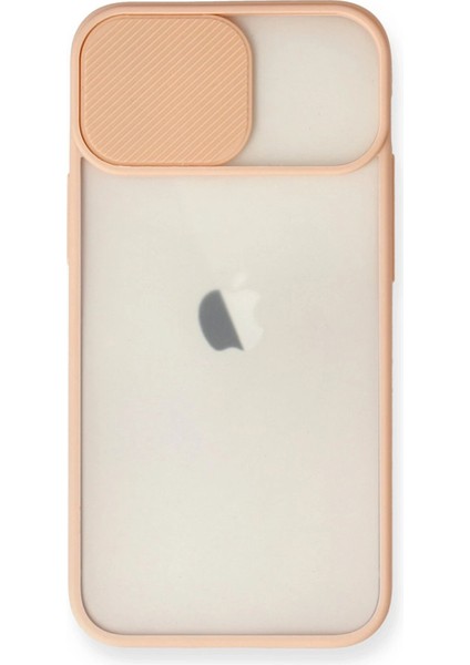 iPhone 11 Kılıf Palm Buzlu Kamera Sürgülü Silikon - Pembe - NEONX3008-1603