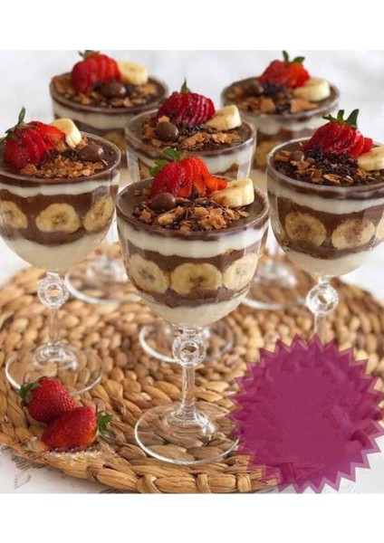 Altı Adet 280CC Ayaklı Şarap Kadehi, Şık ve Zarif Tasarım, Ev ve Davetler Için Ideal