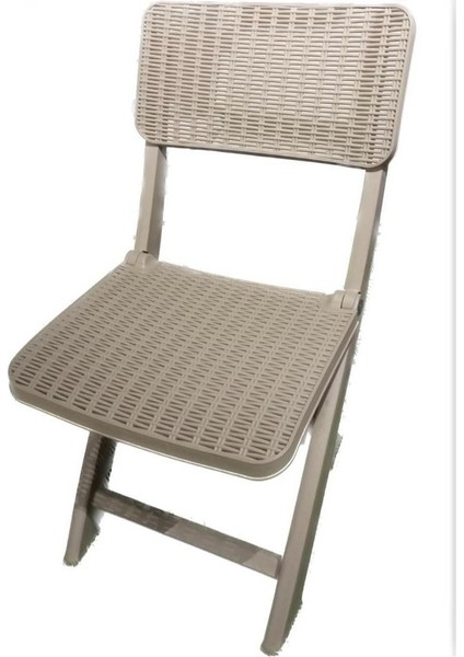 Sky Katlanır Rattan Sandalye (Kamp - Piknik Sandalyesi) Çölbeji (2 Adet)