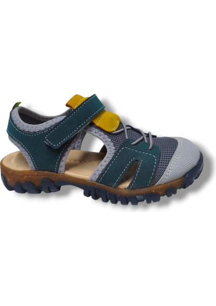 Bebe 351-25 Anatomik Cırtlı Erkek Çocuk Sandalet Yeşil Gri 31-36 fiyatları