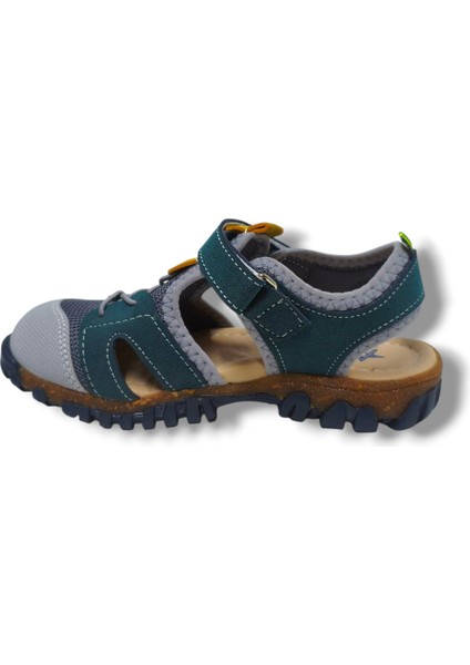 Bebe 351-25 Anatomik Cırtlı Erkek Çocuk Sandalet Yeşil Gri 31-36 modelleri