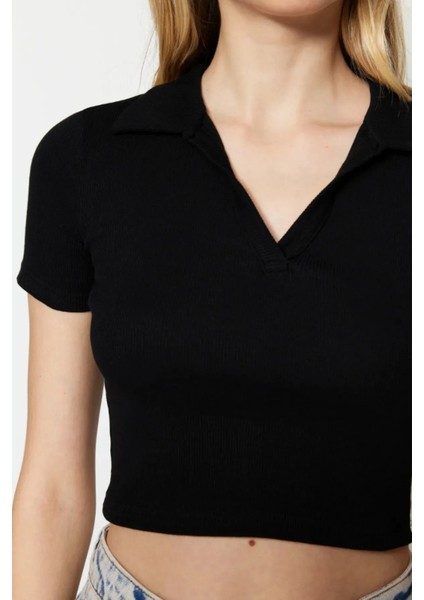Polo Yaka Fitilli Crop fiyatları