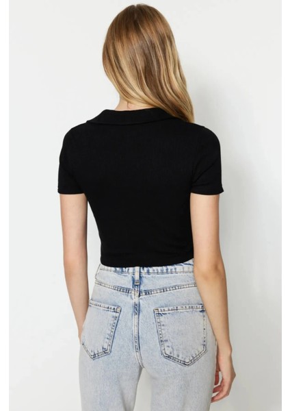 Polo Yaka Fitilli Crop modelleri