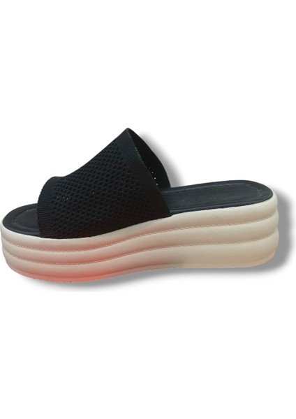 3009-25 Triko Anatomik Dolgu Topuk Kadın Terlik modelleri