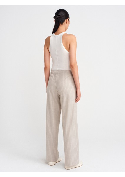 72139 Uzun Dökümlü Şık Pantolon-Taş fiyatları