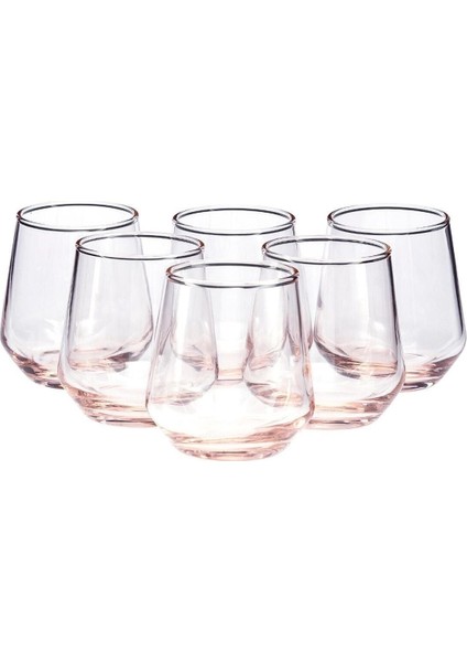 Allegra Pembe Kahve Yanı Bardaklar, 6'lı Paket, Şık ve Kullanışlı Tasarım