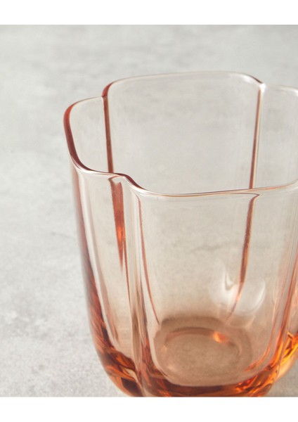 El Yapımı Pembe Cam Iki Kişilik Meşrubat Bardağı Seti modelleri