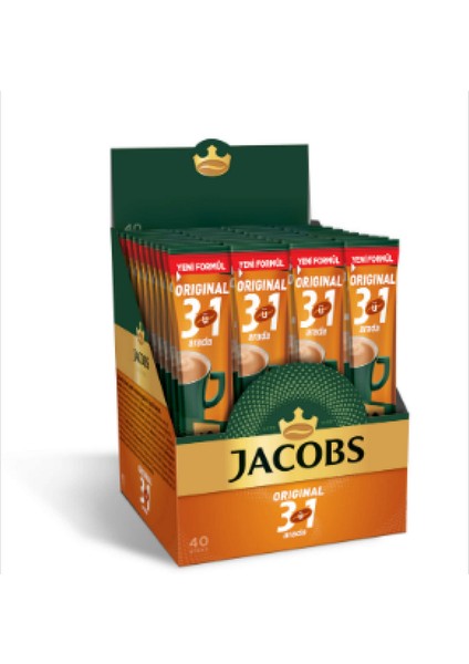 - Kahve 3 Ü 1 Arada (40 x 16 Gr) Jacobs Ynsmr