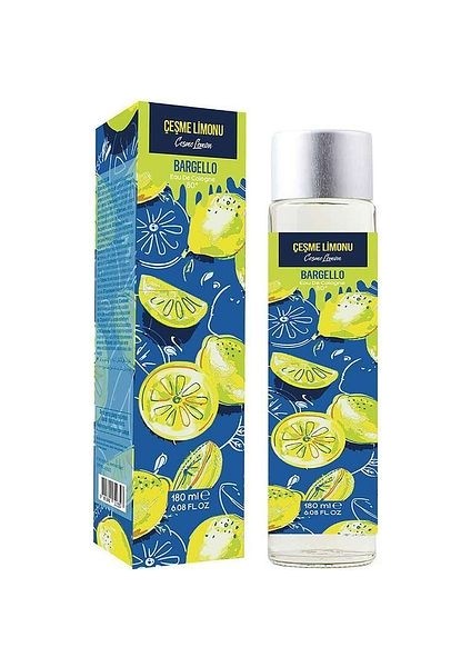 Çeşme Limonu 180 ml Cam Şişe Dökme Kolonya Edc