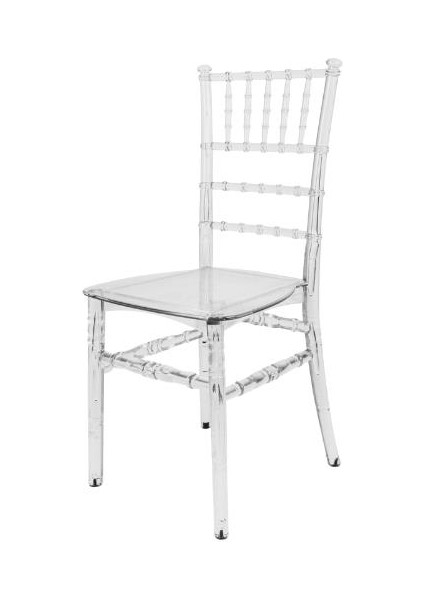 Karmen Şeffaf Kırılmaya Dayanıklı Sandalye Model 1 (6 Adet)