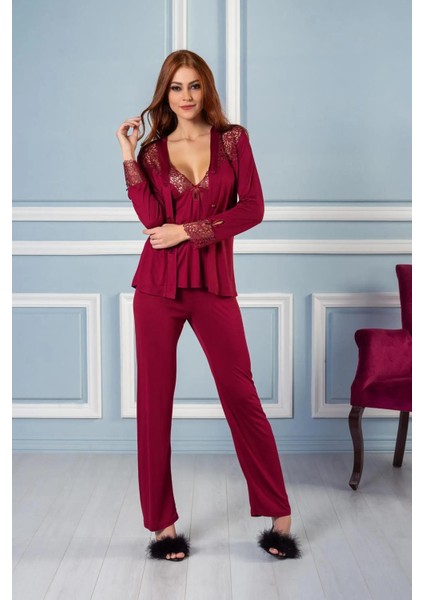 Penye 6'lı Gelin Çeyiz Seti - 5625 Bordo fırsatları